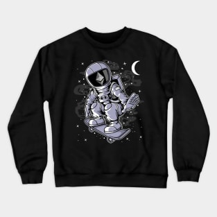 Astronaut Skate Ethereum ETH Coin To The Moon Crypto Token Cryptocurrency Blockchain Wallet Birthday Gift For Men Women Kids Crewneck Sweatshirt